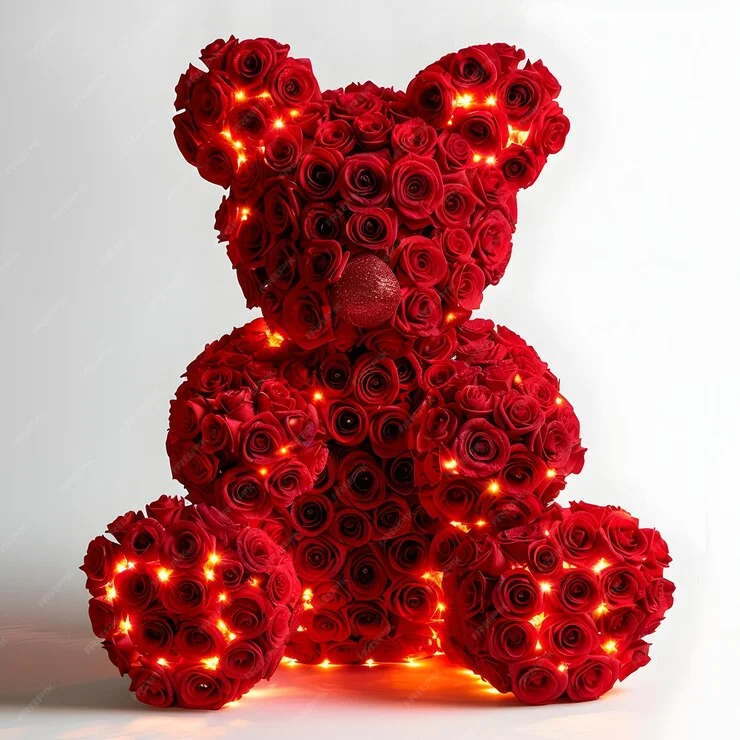 rose teddy bear