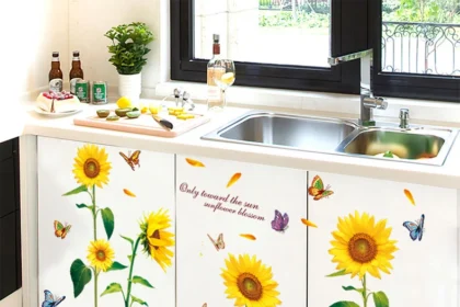 kitchen wall stickers decor flower