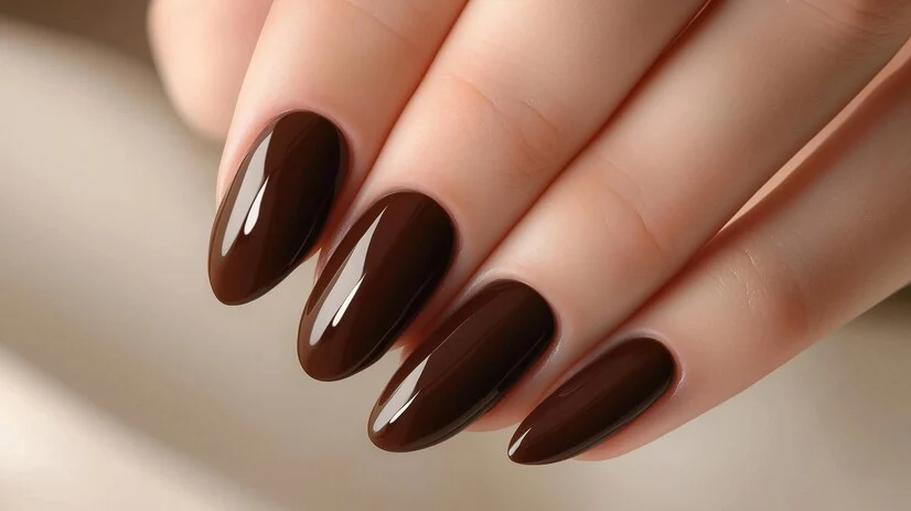 light brown nails 