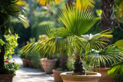 Potted Palm Trees